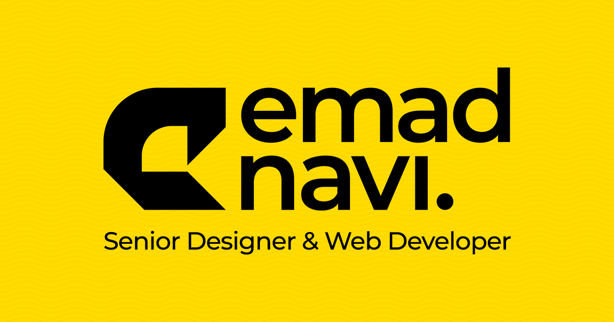 Emad Navi, a Senior Designer & Web Developer